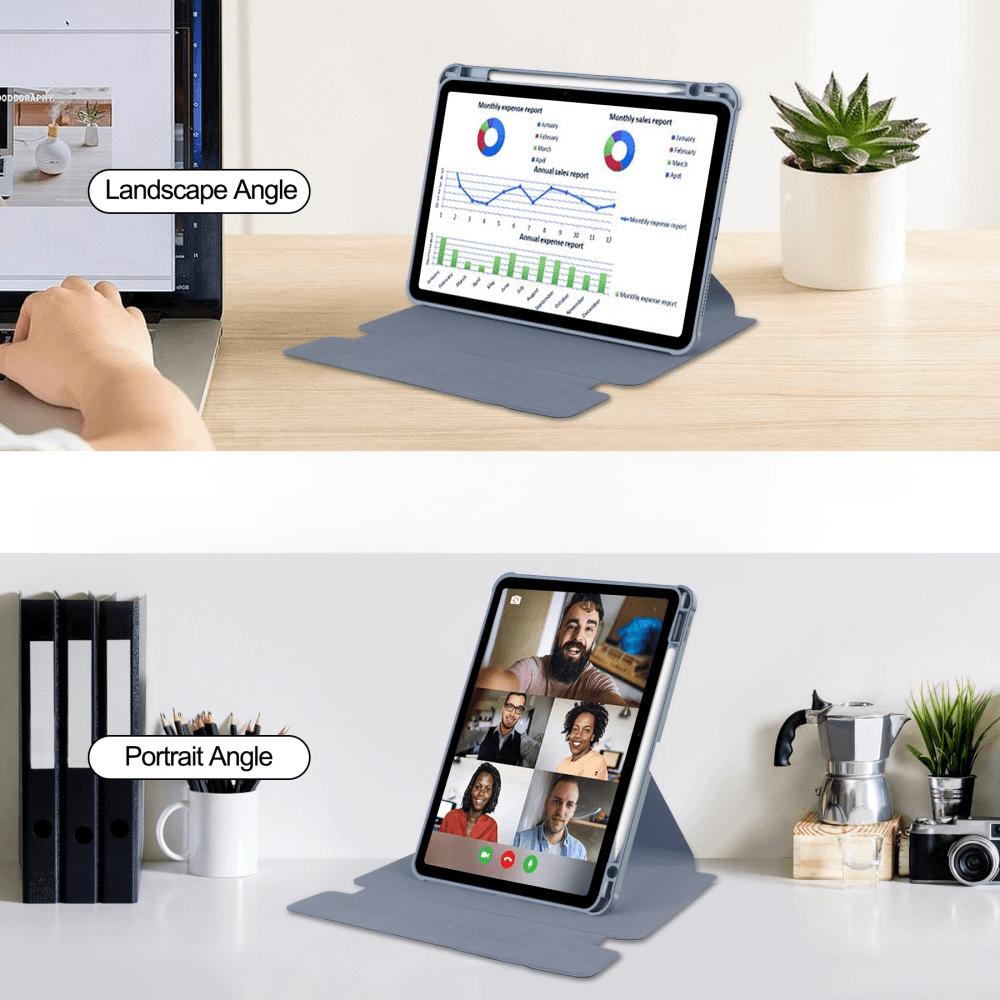 iPad Air 11 (M2 / M3) - 360-Grad Hülle mit Tastatur