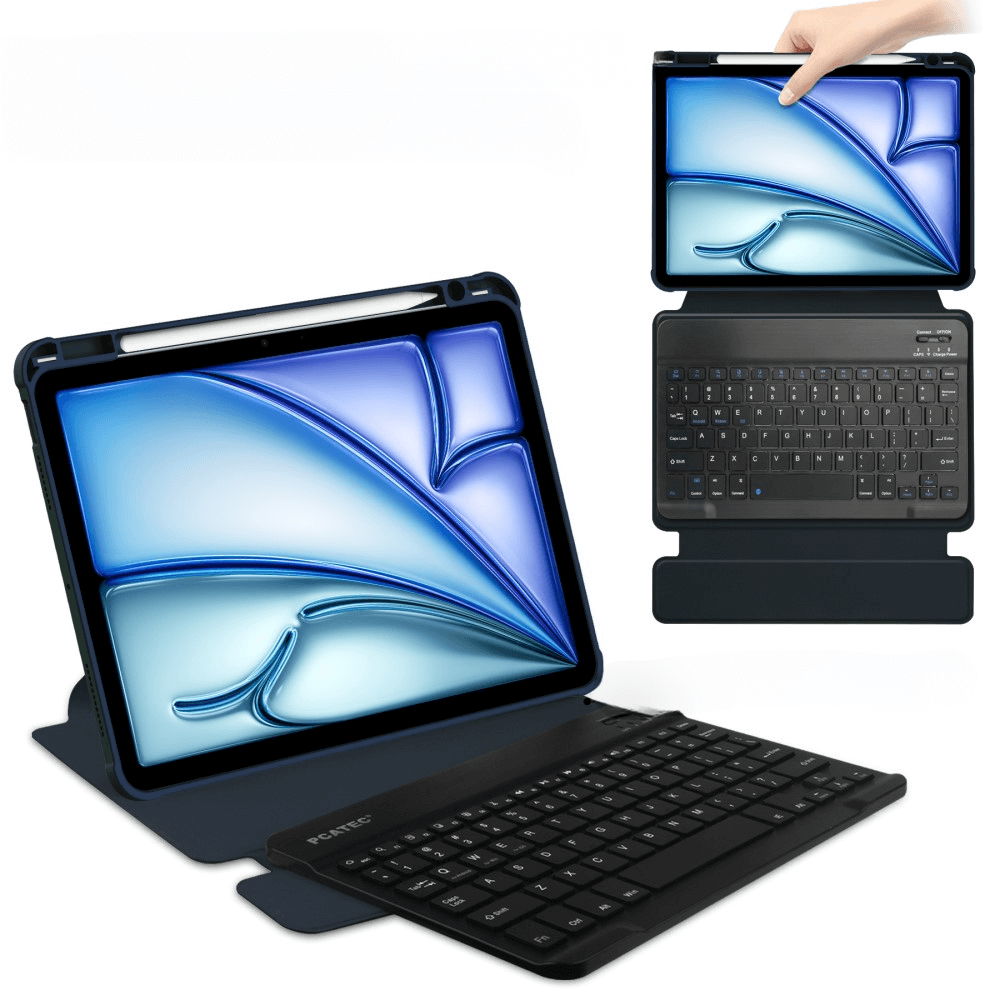 iPad Air 11 (M2 / M3) - 360-Grad Hülle mit Tastatur