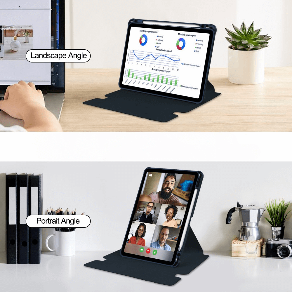 iPad Air 11 (M2 / M3) - 360-Grad Hülle mit Tastatur