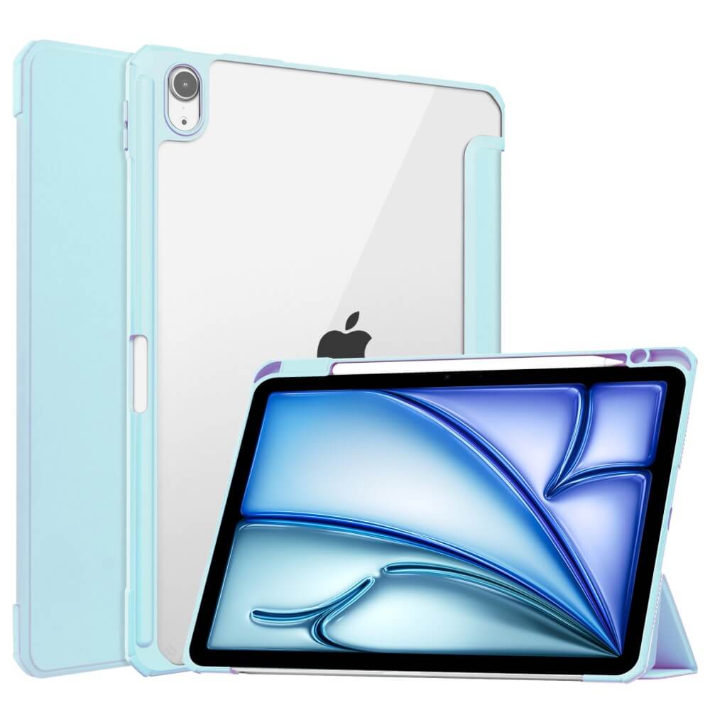 iPad Air 11 (M2 / M3) - Schützende Acryl Tablethülle mit erhöhtem Rand