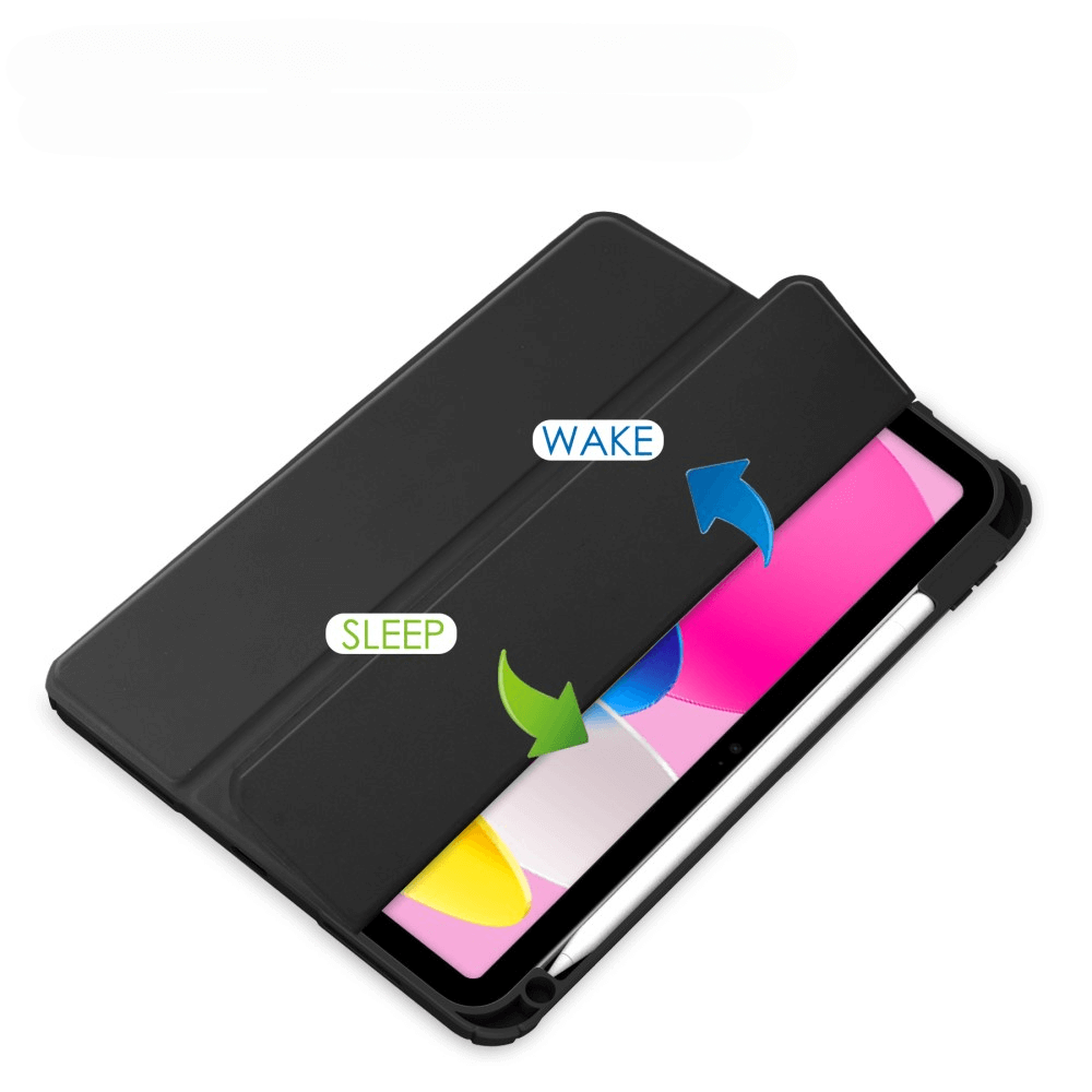 iPad 2025 / 2022 - Custodia protettiva per tablet in acrilico con bordo rialzato