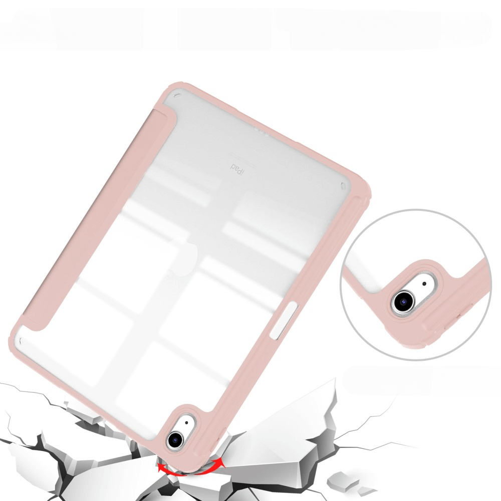 iPad 2025 / 2022 - Custodia protettiva per tablet in acrilico con bordo rialzato