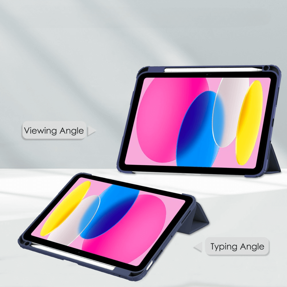 iPad 2025 / 2022 - Custodia protettiva per tablet in acrilico con bordo rialzato