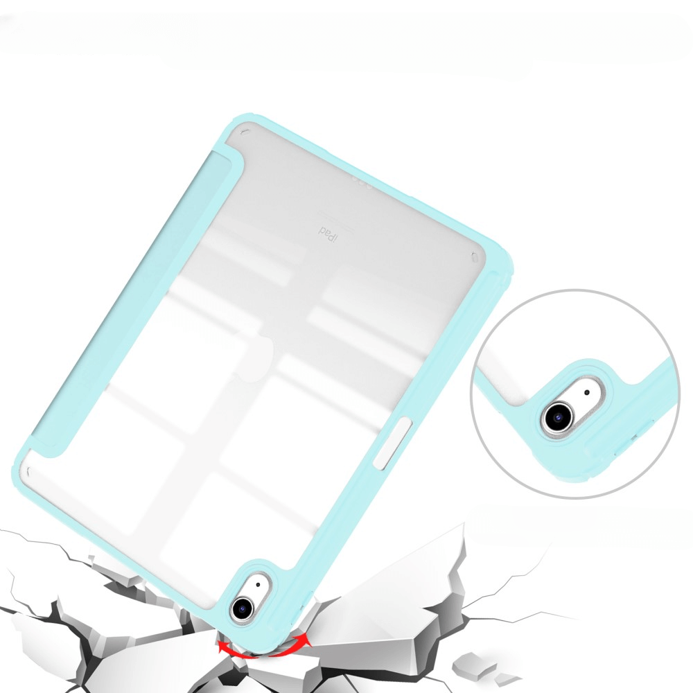iPad 2025 / 2022 - Custodia protettiva per tablet in acrilico con bordo rialzato