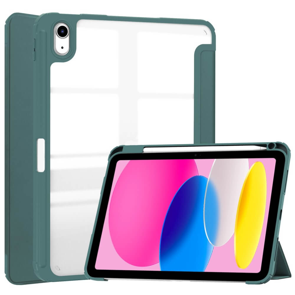 iPad 2025 / 2022 - Custodia protettiva per tablet in acrilico con bordo rialzato
