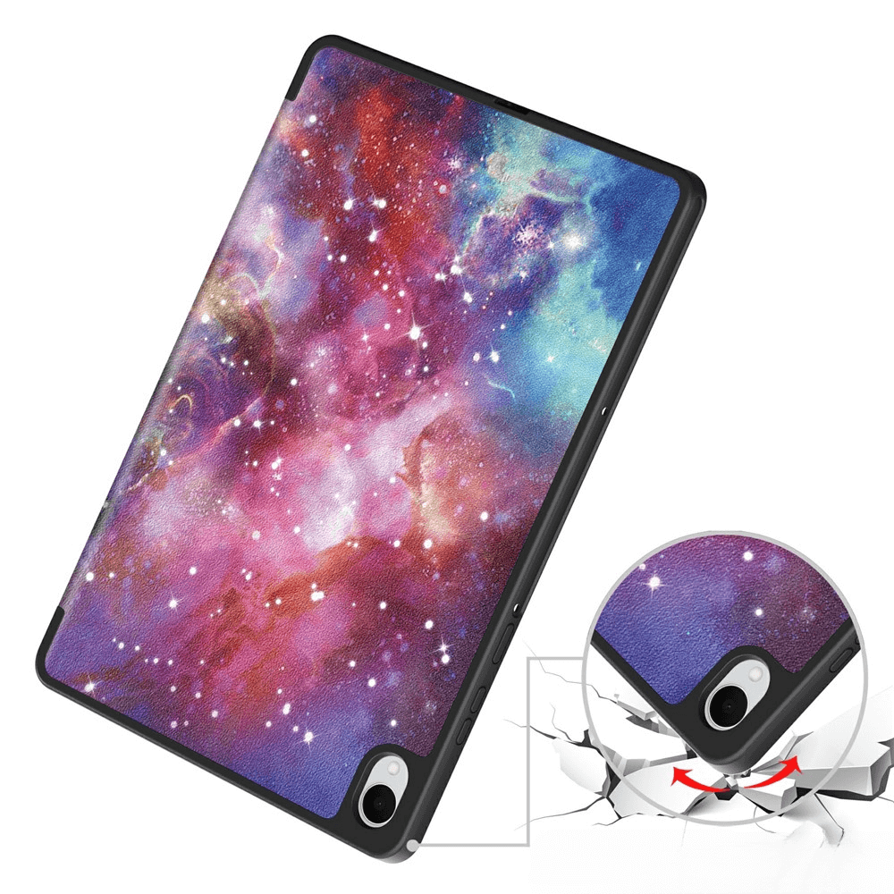 Galaxy Tab S11 - Tri-Fold Case with pencil holder and motif