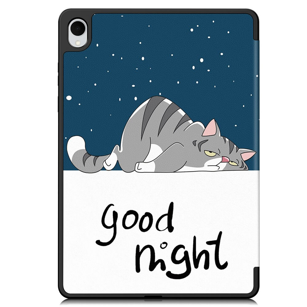 Galaxy Tab S11 - Tri-Fold Case with pencil holder and motif