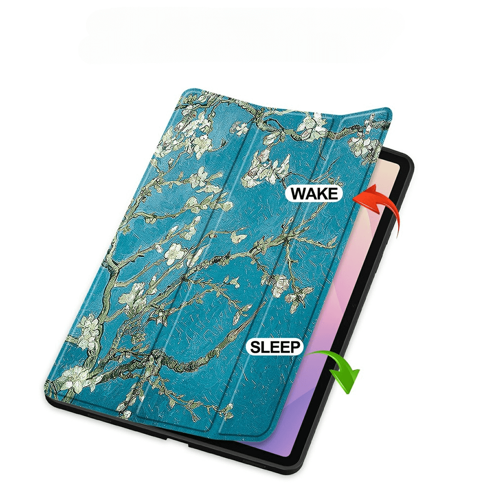 Galaxy Tab S11 - Tri-Fold Case with pencil holder and motif