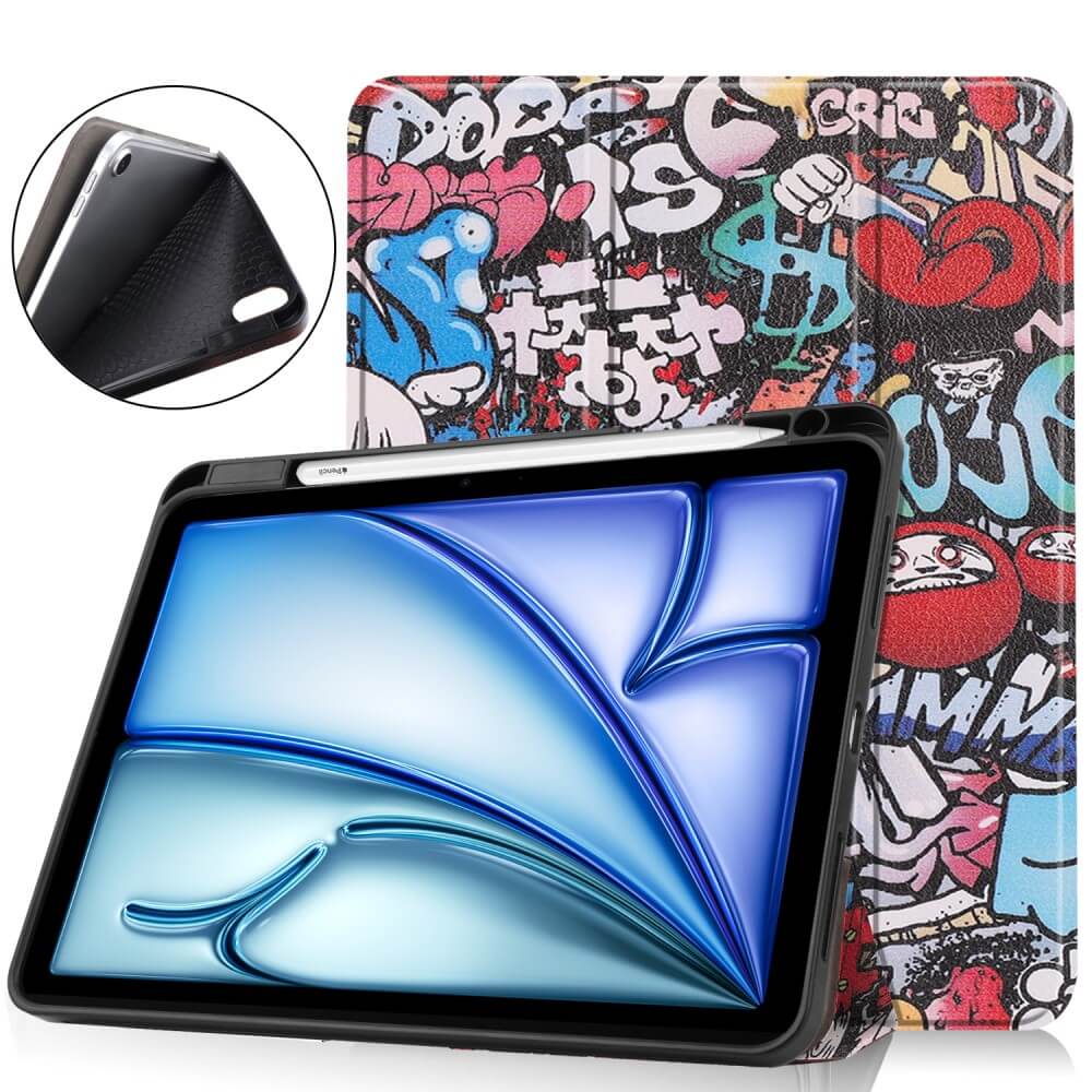 iPad Air 11 2024 - Smart Case Pencil Holder Motif