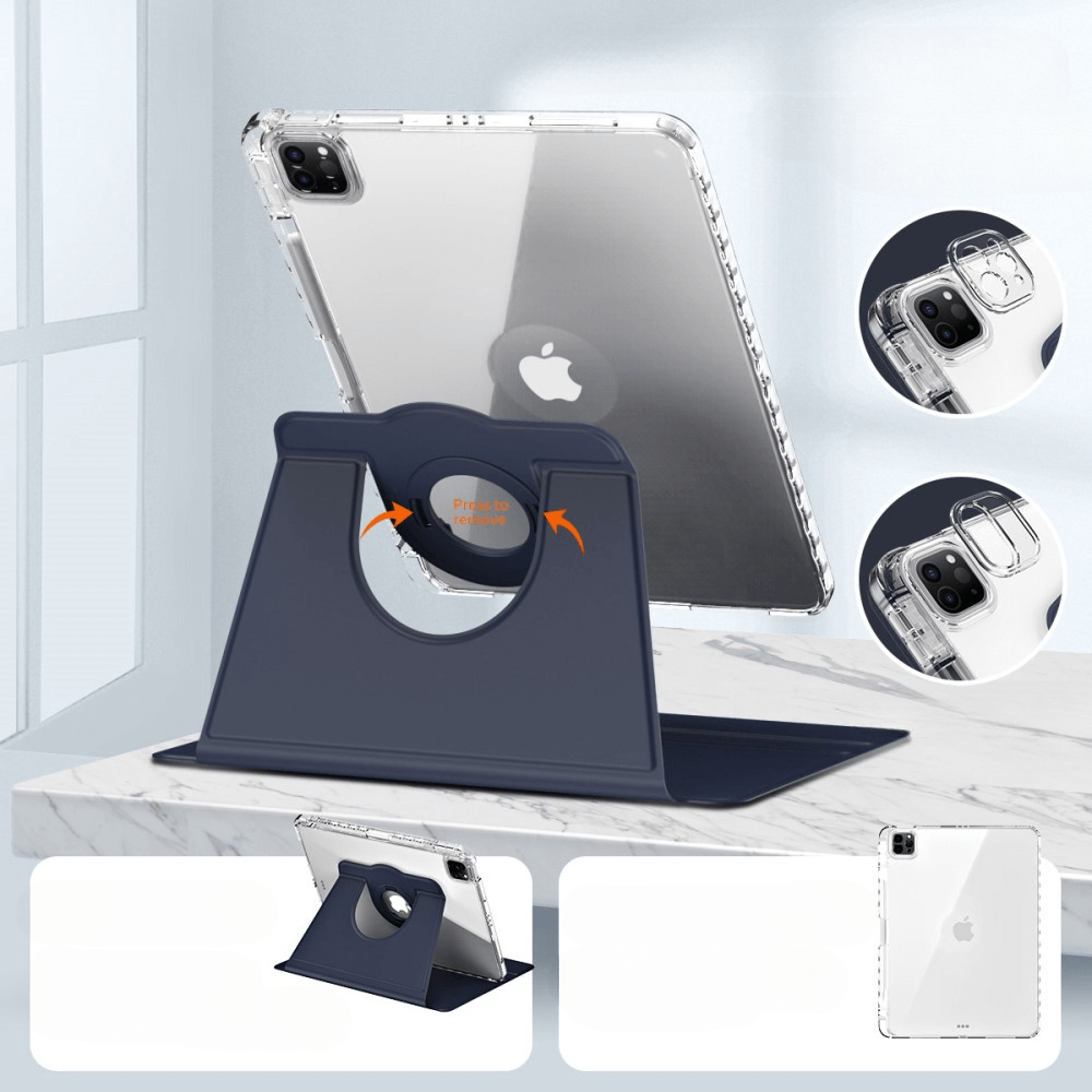 iPad Air / Pro 11 - 2in1 Rotating Case With Back- and Front-Cover