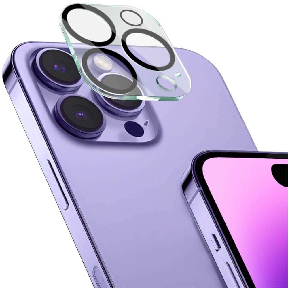 Imak iPhone 16 Pro / 16 Pro Max Panzerglas Kamera Schutzfolie mit oleophober Beschichtung wird Ăźber die RĂźckkameras gelegt und bietet optimalen Kameraobjektivschutz.