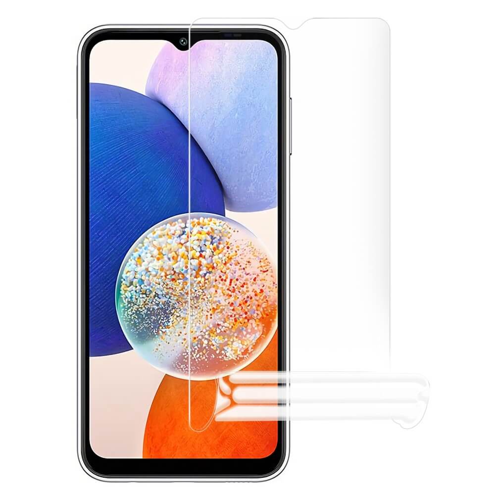 Das farbenfrohe Display des Galaxy A16 wird teilweise durch die Cover-Discount Display Schutzfolie PET geschützt, eine ultradünne Displayschutzfolie.