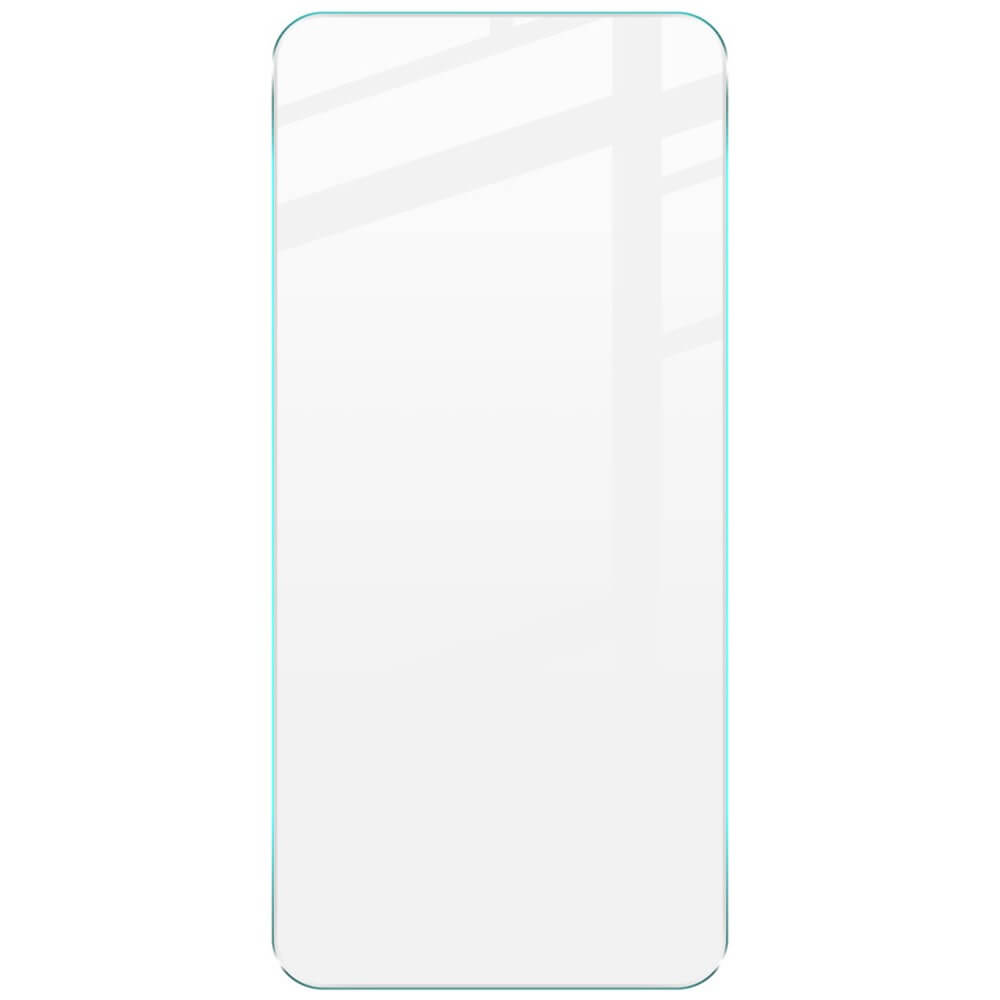 Das Imak Galaxy A56 5G – IMAK Panzerglas-Display ist eine klare rechteckige Glasplatte mit abgerundeten Ecken und einer glatten Oberfläche, perfekt als Schutzfolie für Ihr Galaxy A56 5G.