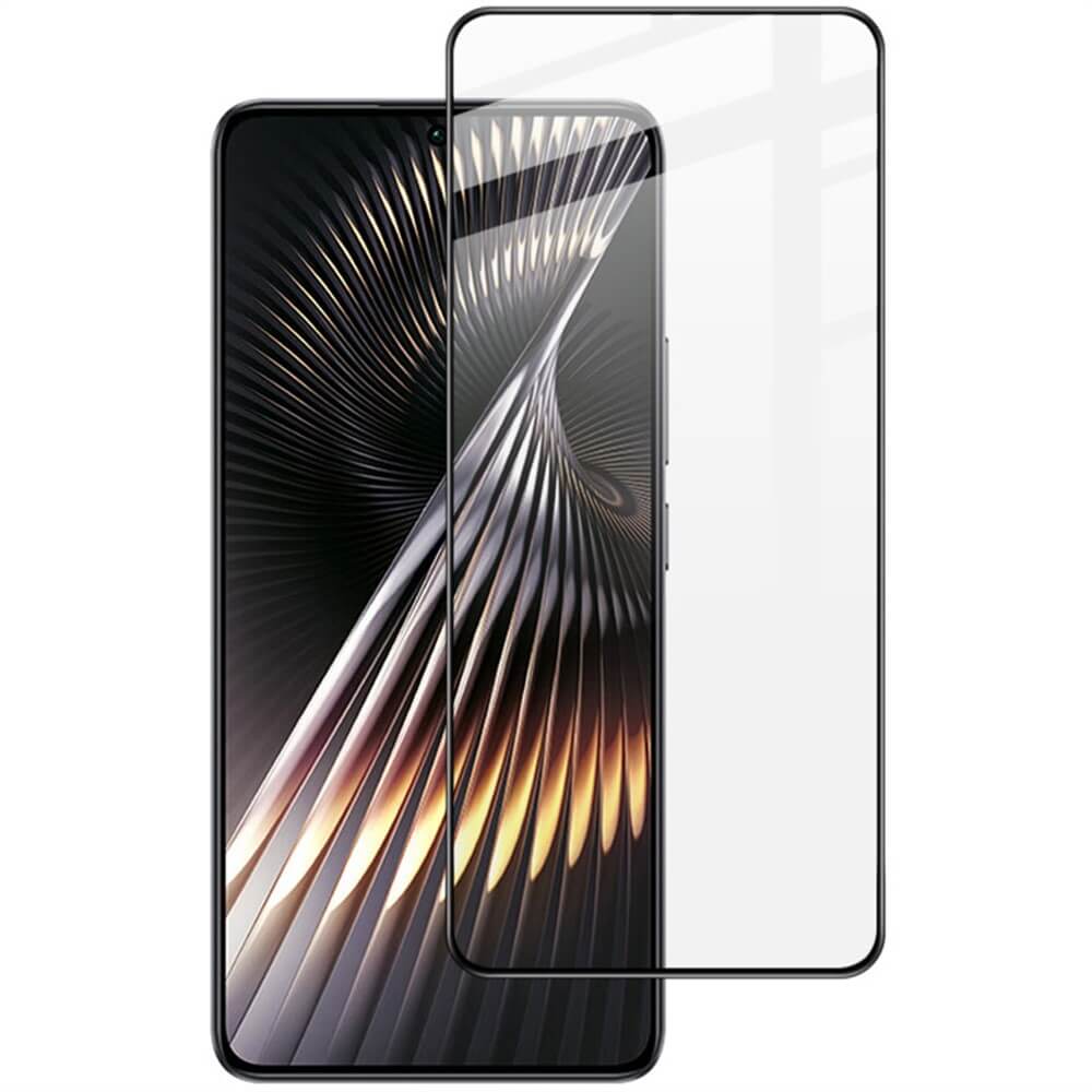 Ein Xiaomi Poco X7 Pro mit einem perfekt auf dem Display ausgerichteten Imak Panzerglas Display-Displayschutz.