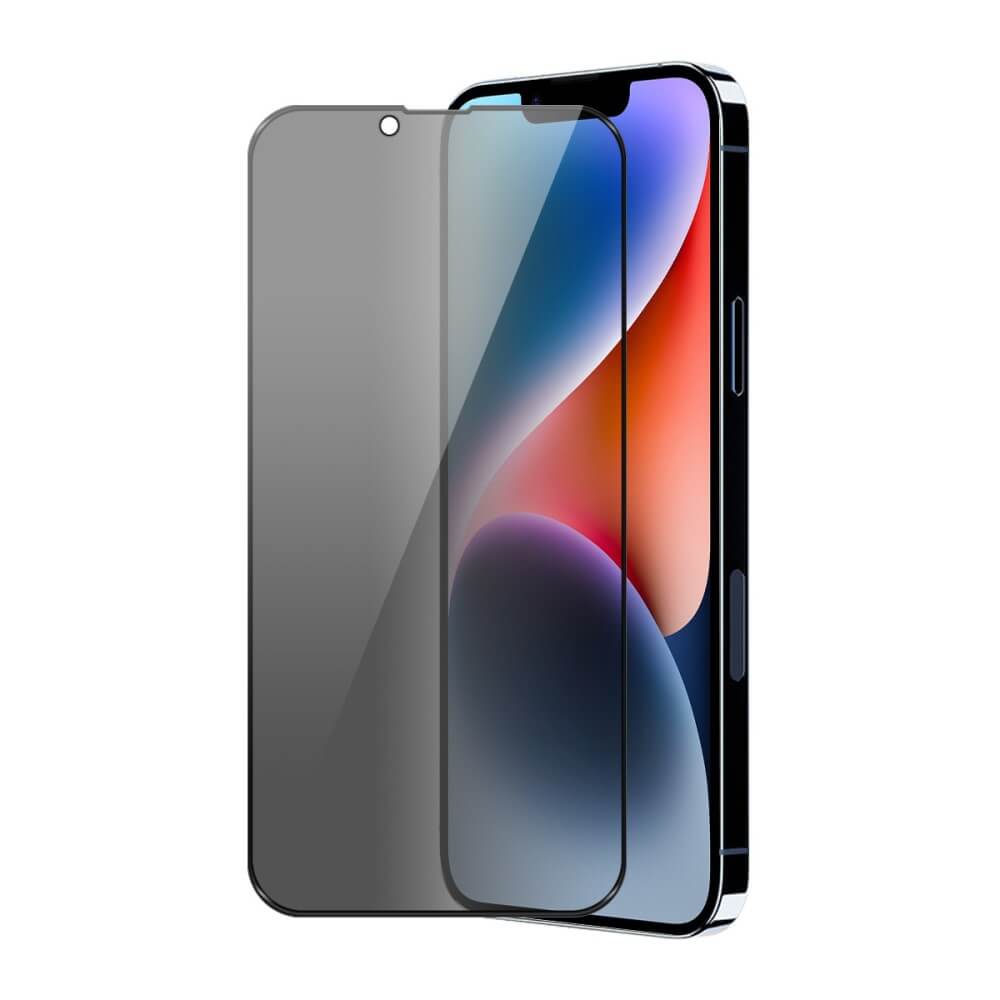 Das iPhone 16e ist mit der ENKAY Panzerglas Display Privacy Anti-Spy Displayschutzfolie ausgestattet, die einen verbesserten Spionageschutz bietet.