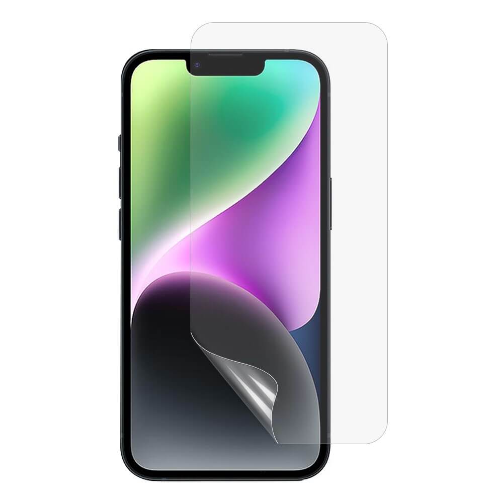 Das iPhone 16e zeigt lebendige Farben, da eine Cover-Discount-Displayschutzfolie aus PET-Material sorgfältig aufgetragen ist.