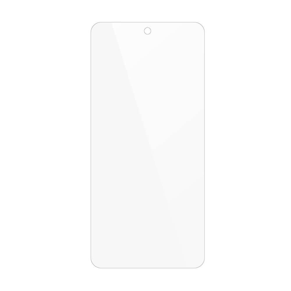 Die Cover-Discount Display Schutzfolie PET für Nothing Phone (3a)/(3a) Pro besteht aus kratzfestem Material, hat abgerundete Ecken und einen kleinen Kamera-Ausschnitt oben mittig.