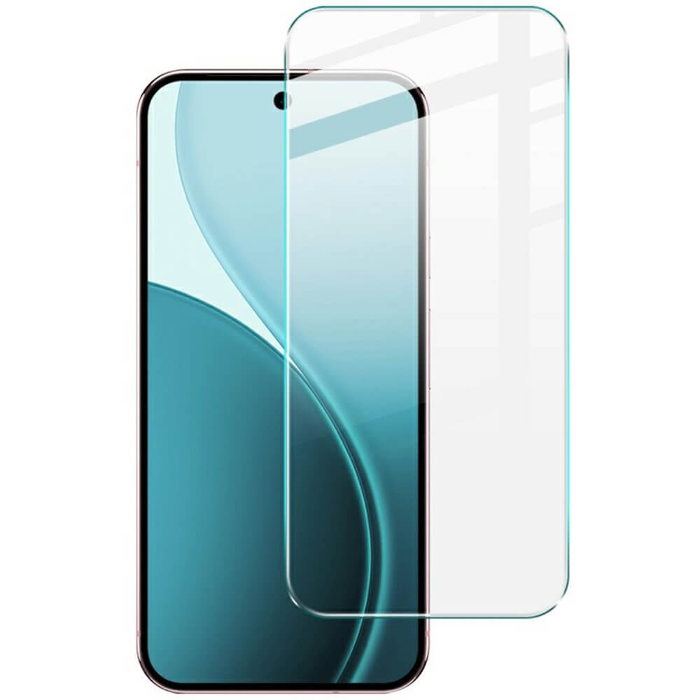 Ein Google Pixel 10 / 10 Pro Smartphone mit einer Imak IMAK Panzerglas Display Schutzfolie vor dem Display.