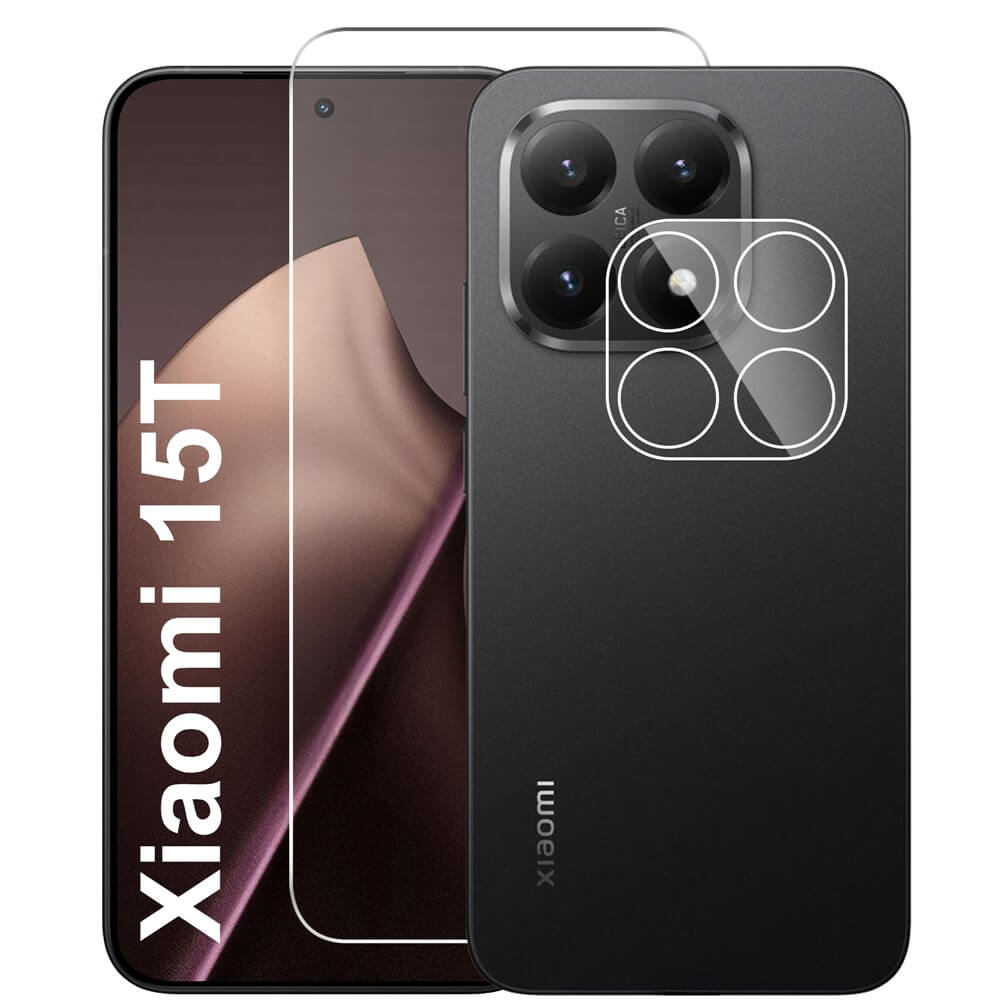 Xiaomi 15T - Tempered glass display and camera
