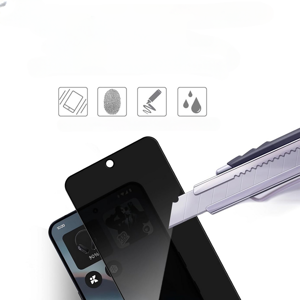 Nothing Phone (4a) - Vitre de protection privée anti-espion
