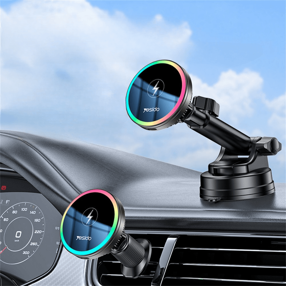 YESIDO C315 15W Wireless Charging Car Mount