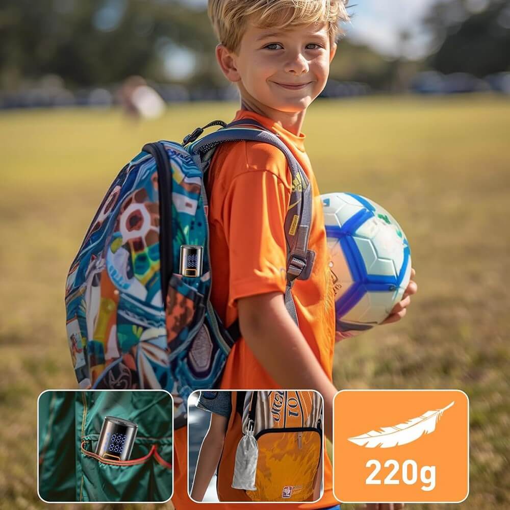 Pompe à Air Rechargeable avec Affichage Numérique – Pompe Électrique pour Ballons avec LED