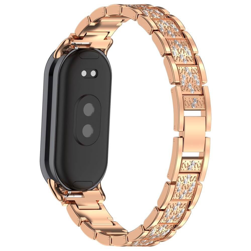 Xiaomi Smart Band 9 / 8 - Cinturino in acciaio inossidabile con strass