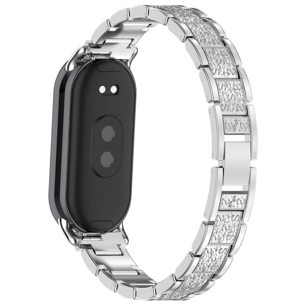 Xiaomi Smart Band 9 / 8 - Cinturino in acciaio inossidabile con strass