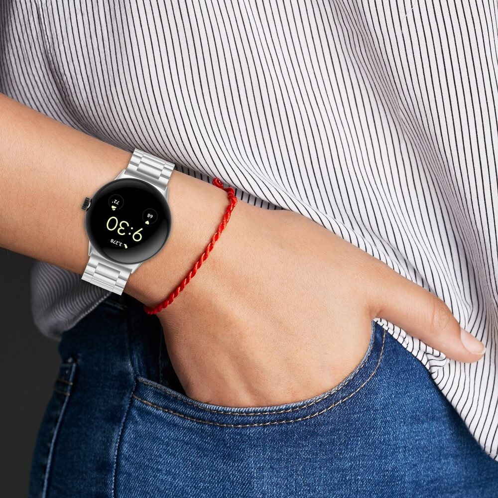 Google Pixel Watch 3 - 45mm - Edelstahl Armband Maschen