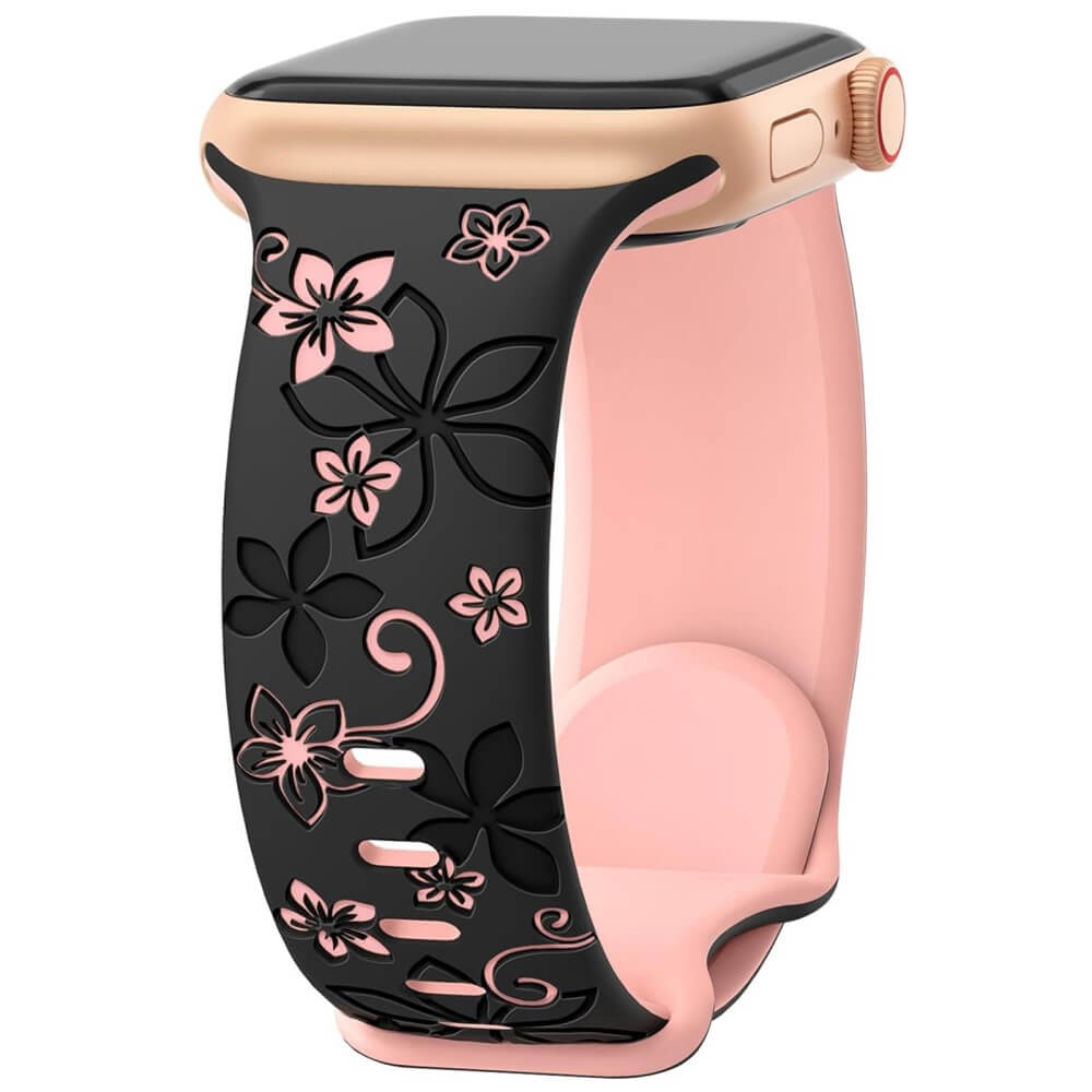 Apple Watch 42/41/40mm - Silicone Replacement Band Floral
