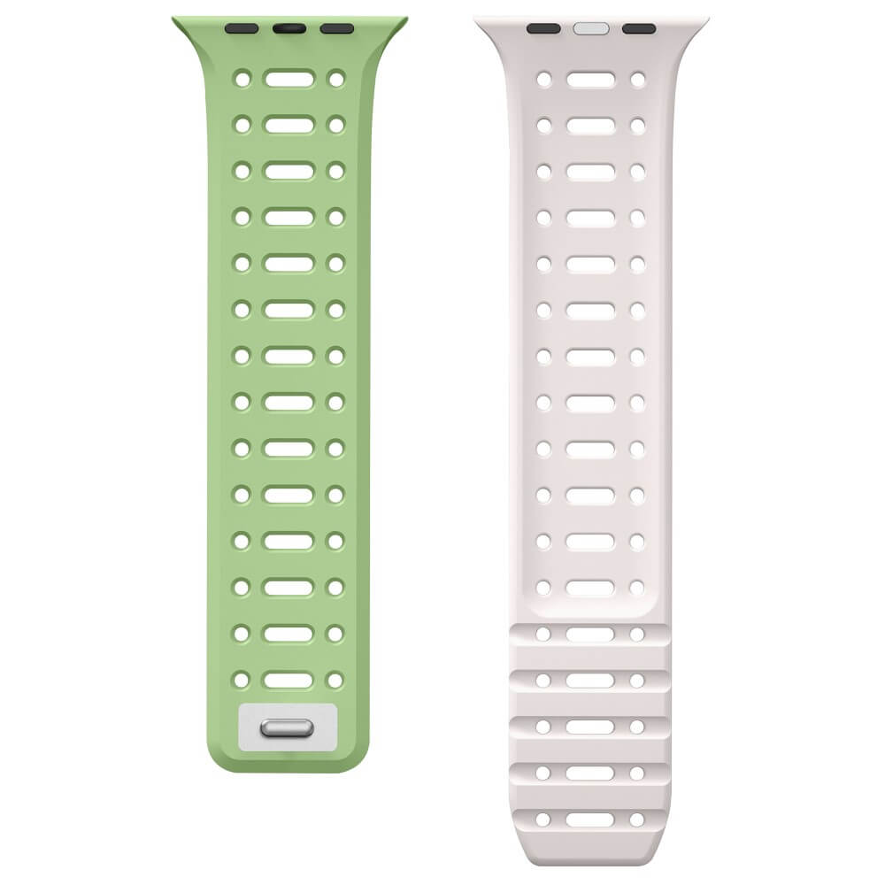 Apple Watch 42/41/40mm - Silicone Sport Bracelet Two-Tone