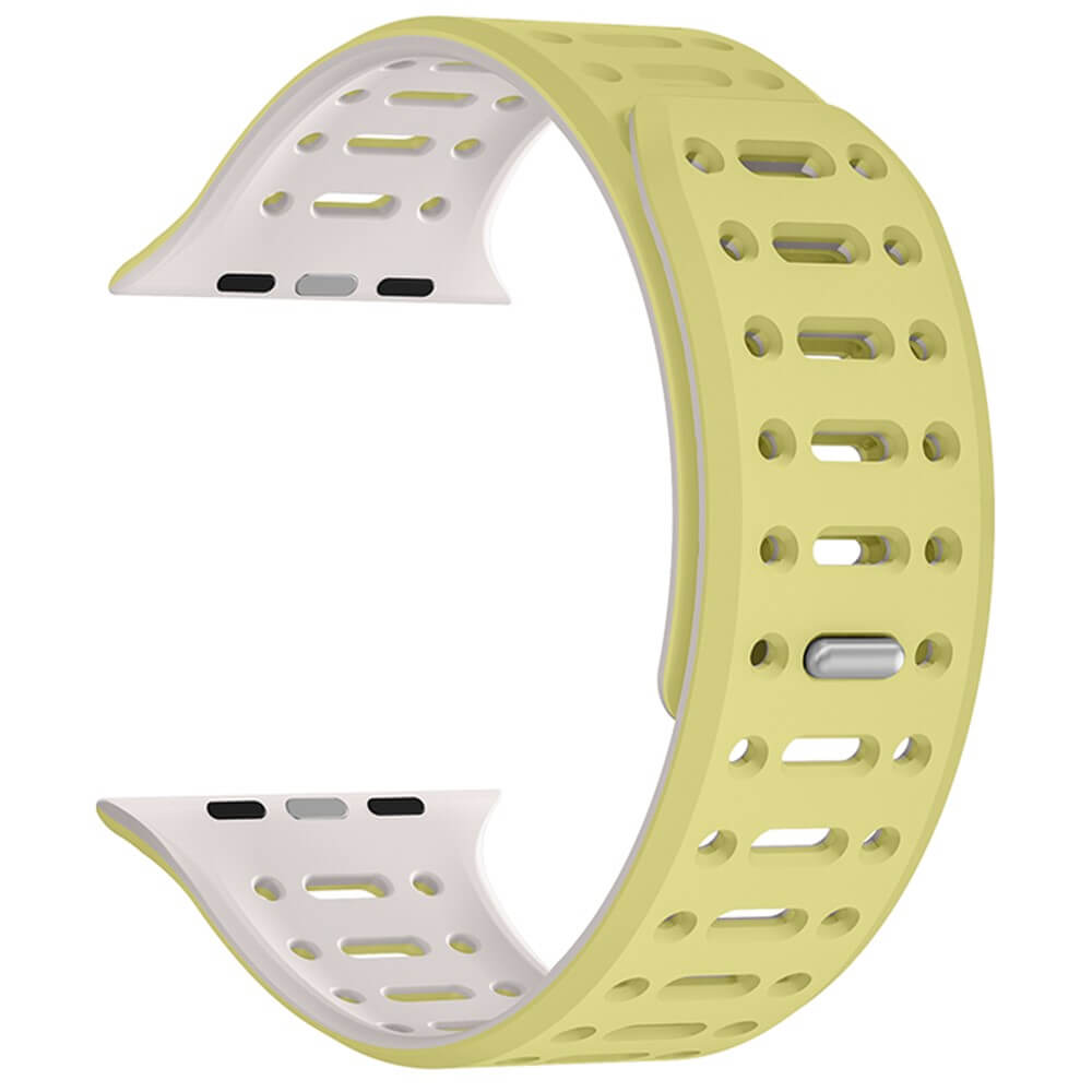 Apple Watch 42/41/40mm - Silicone Sport Bracelet Two-Tone