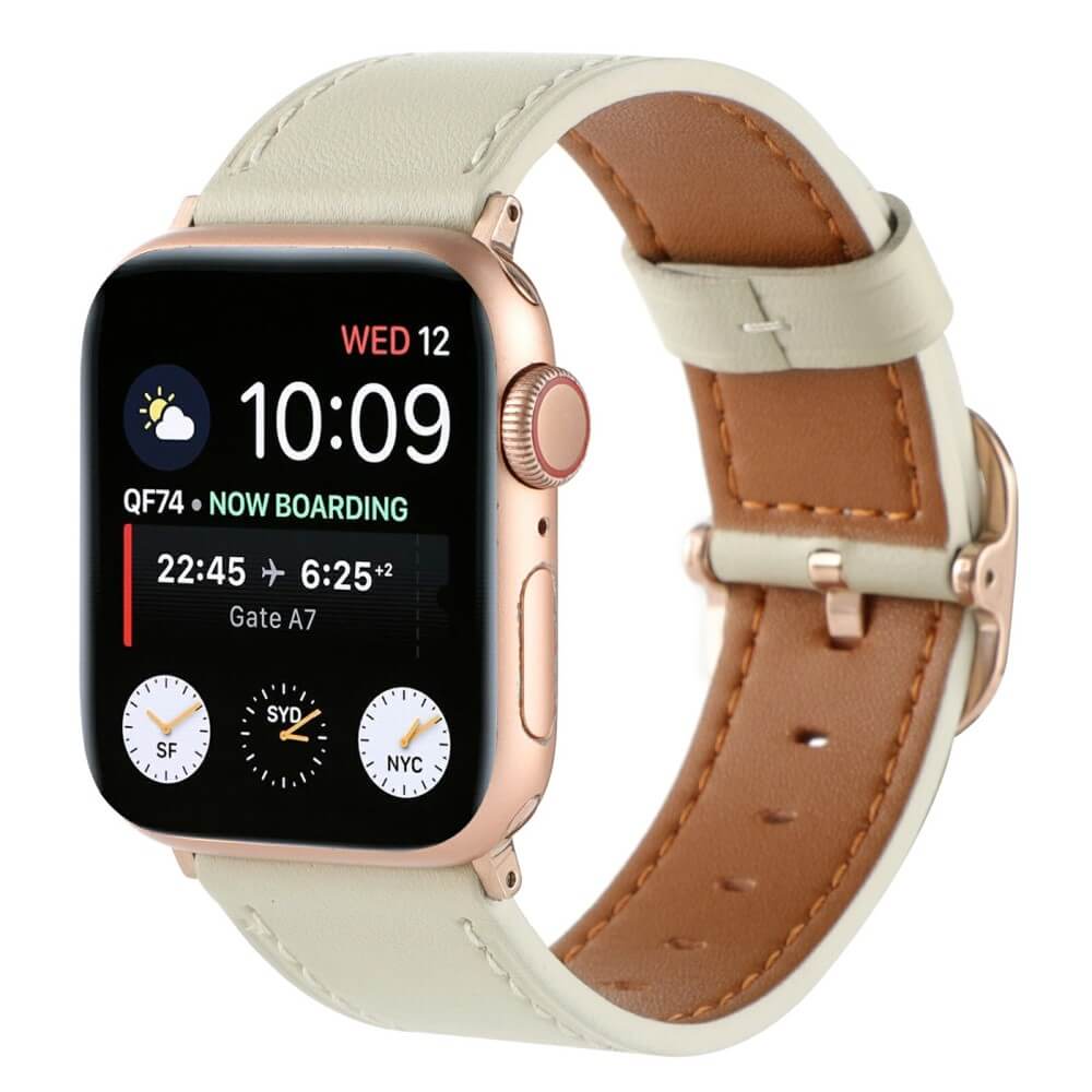 Apple Watch 44/45/46/49mm - Ersatzband Armband Leder