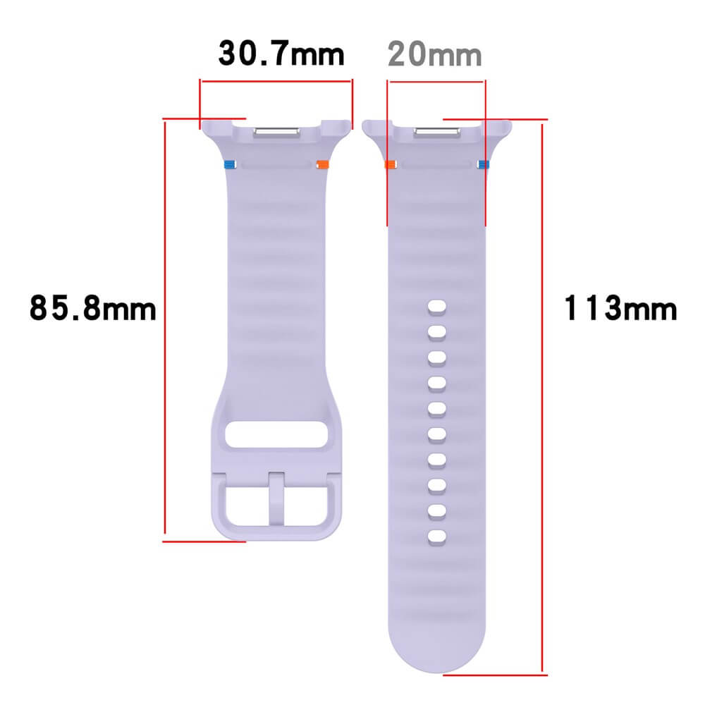 Samsung Galaxy Watch 8 / Galaxy Watch 8 Classic - Cinturino di ricambio sportivo in silicone