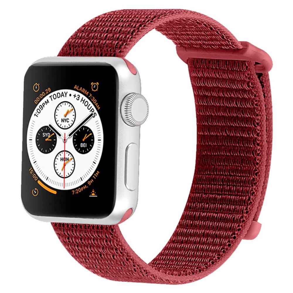 Apple Watch 44/45/46/49mm - Braided Nylon Fabric Strap with Velcro