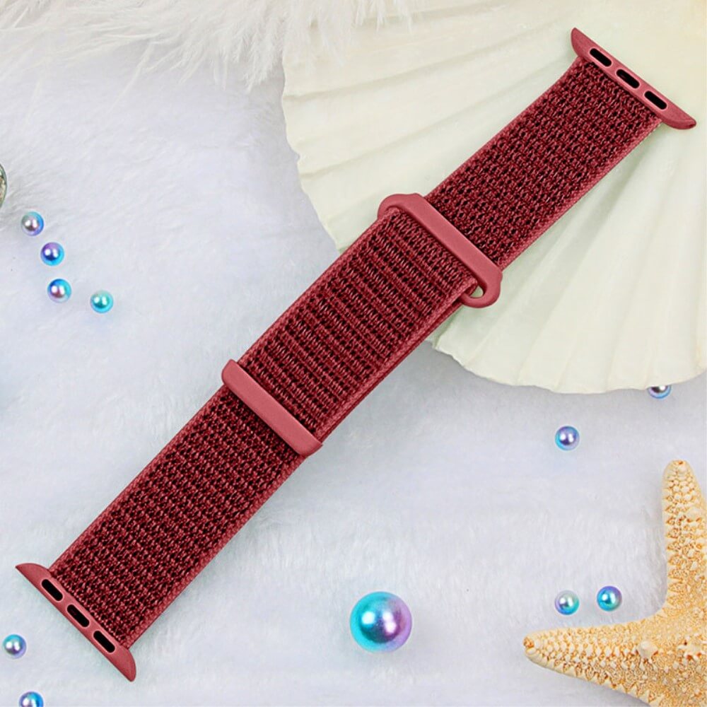 Apple Watch 44/45/46/49mm - Braided Nylon Fabric Strap with Velcro