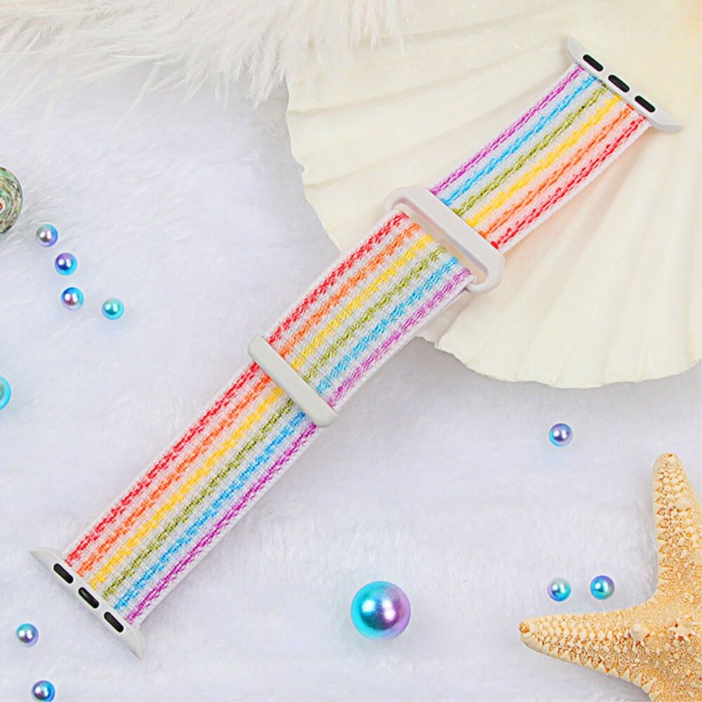 Apple Watch 44/45/46/49mm - Braided Nylon Fabric Strap with Velcro