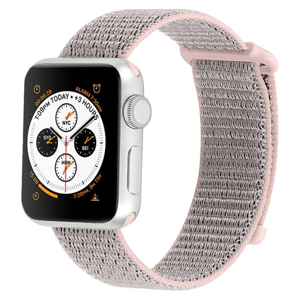 Apple Watch 44/45/46/49mm - Braided Nylon Fabric Strap with Velcro