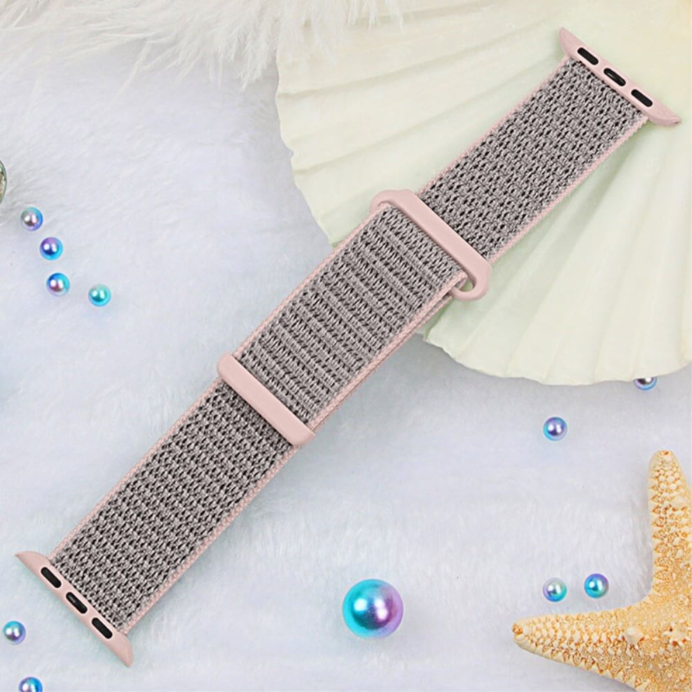 Apple Watch 44/45/46/49mm - Braided Nylon Fabric Strap with Velcro