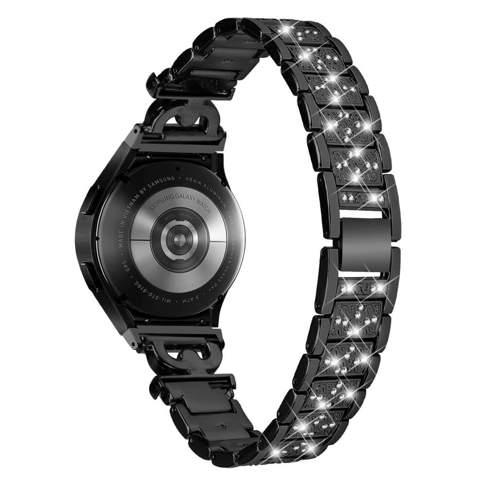 Edelstahl Armband mit Strass 20mm