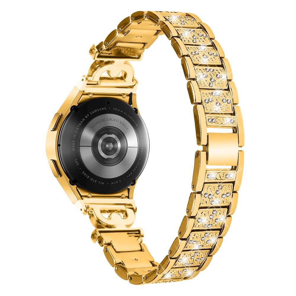 Edelstahl Armband mit Strass 20mm