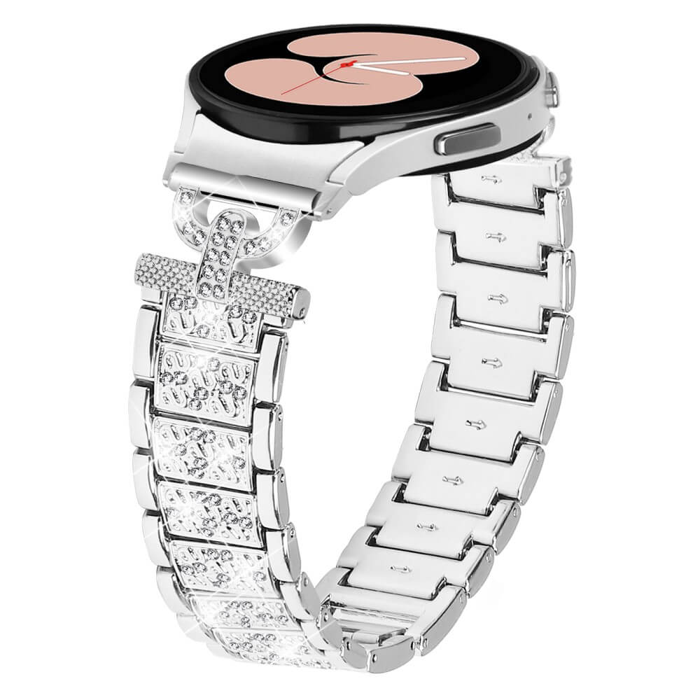 Edelstahl Armband mit Strass 20mm