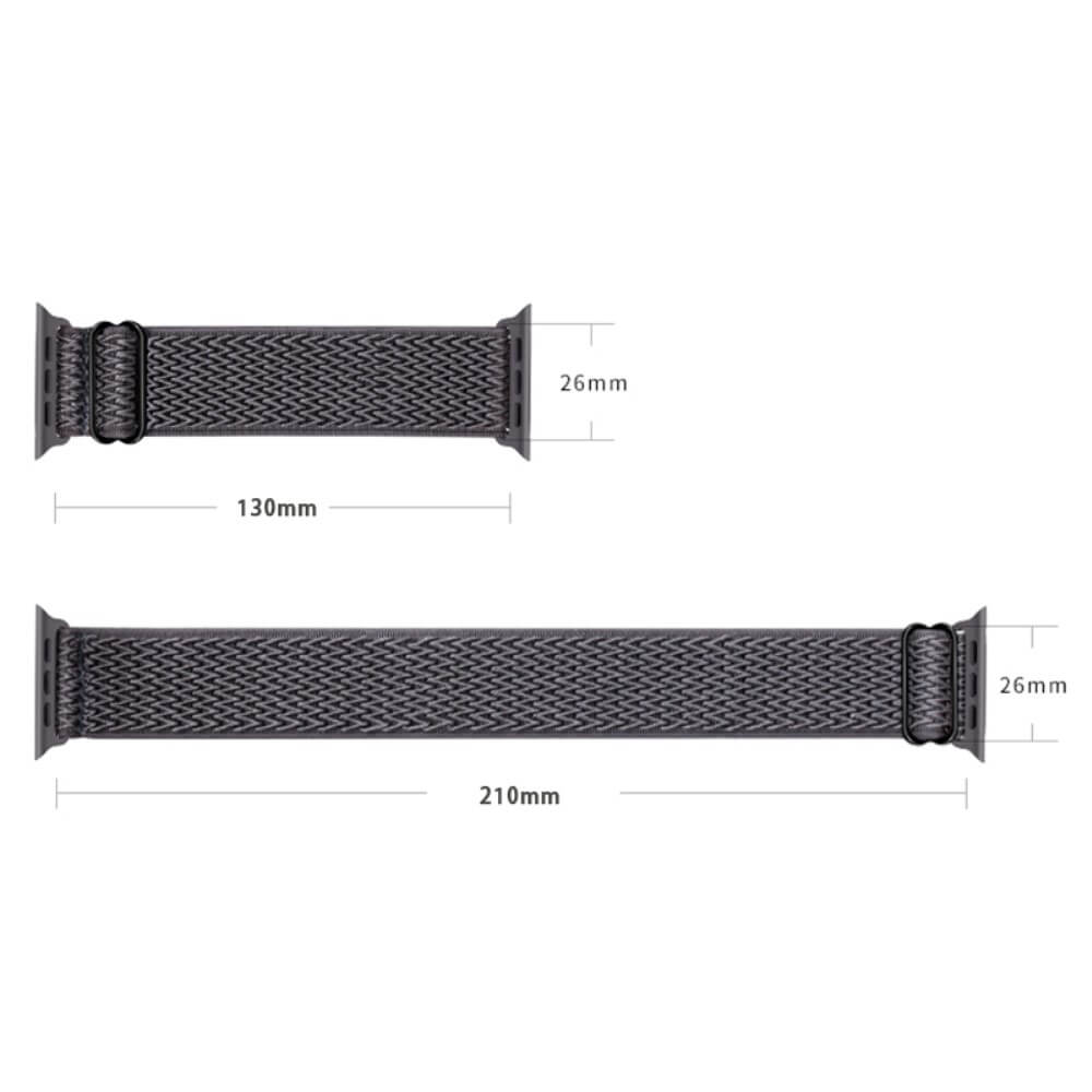 Apple Watch 44/45/46/49mm - Flexible Nylon Fabric Replacement Strap