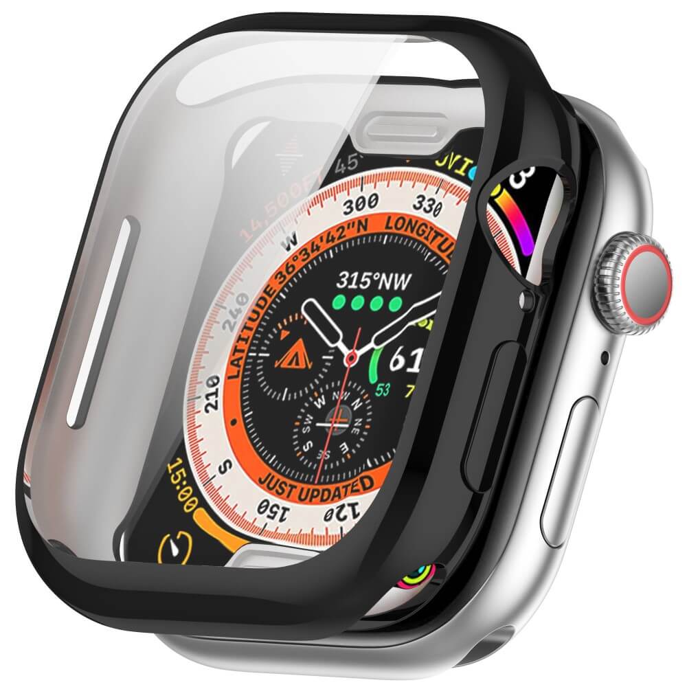 Apple Watch 10 - 42mm - Gummi Schutz Case Metall-Look