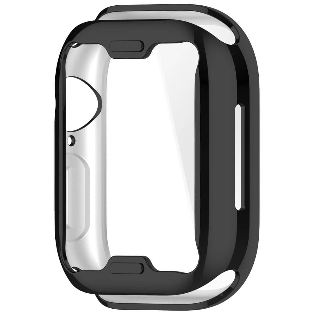 Apple Watch 10 - 42mm - Gummi Schutz Case Metall-Look