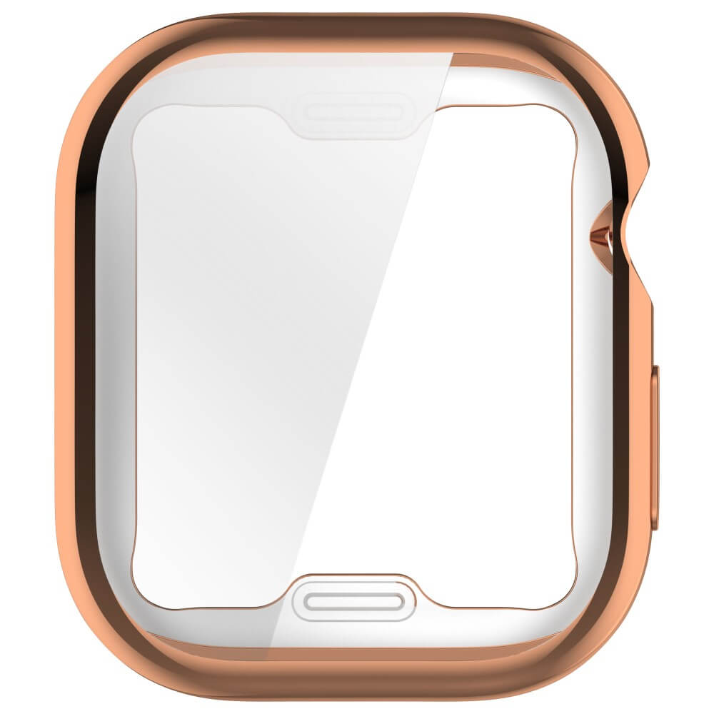 Apple Watch 10 - 42mm - Gummi Schutz Case Metall-Look