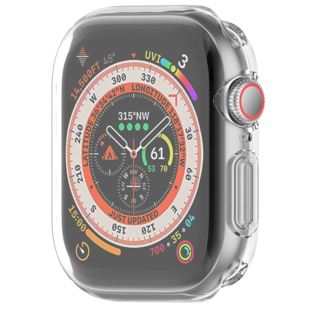 Apple Watch 10 - 42mm - Gummi Schutz Case Metall-Look