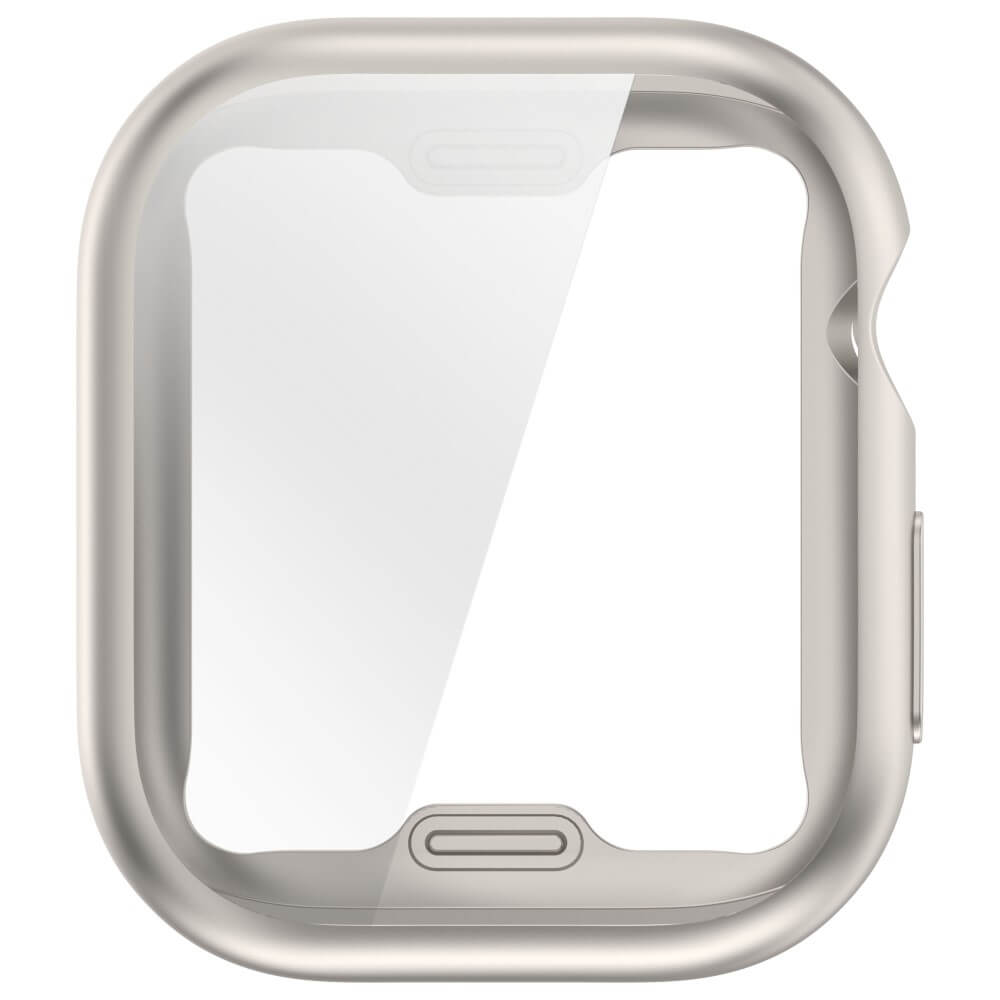 Apple Watch 10 - 42mm - Gummi Schutz Case Metall-Look