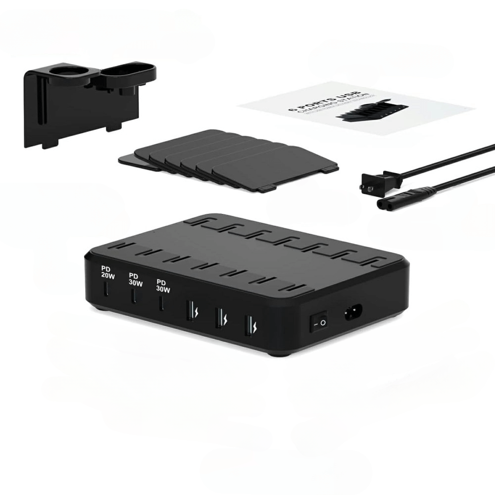 Charging station with 6 ports