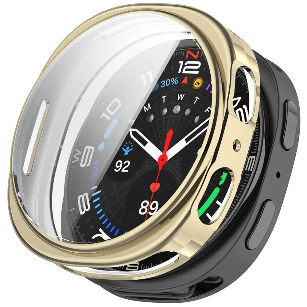 Samsung Galaxy Watch 8 40mm - Custodia protettiva in gomma Metal Look